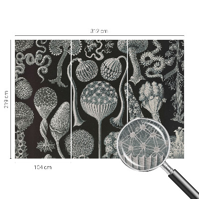 Fotomural decorativo para cabecero de cama con diseño de plantas mágicas