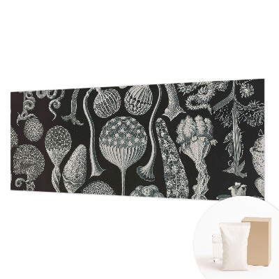 Fotomural decorativo para cabecero de cama con diseño de plantas mágicas