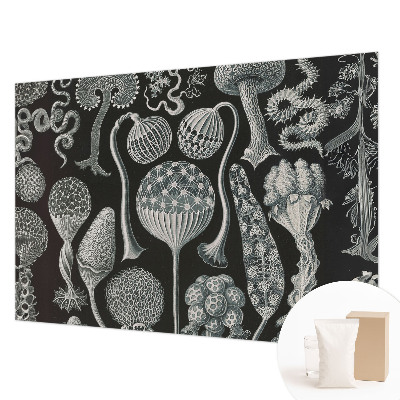 Fotomural decorativo para cabecero de cama con diseño de plantas mágicas