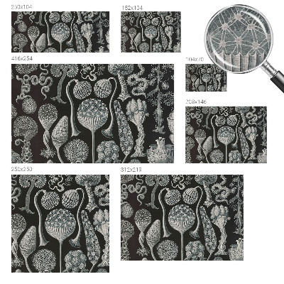 Fotomural decorativo para cabecero de cama con diseño de plantas mágicas