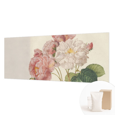 Mural de pared con estampado hermoso con motivo de rosas románticas