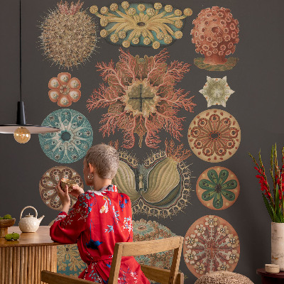 Mural de pared con estampado hermoso con motivo de inspiraciones marinas