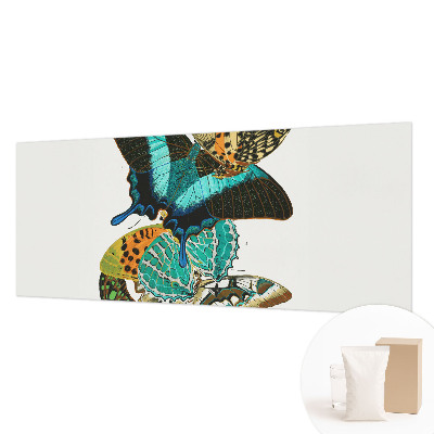 Mural decorativo con mariposas coloridas