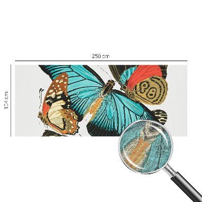 Fotomural decorativo para cabecero de cama con diseño de mariposas coloridas