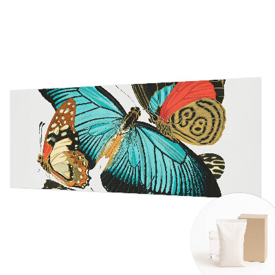 Fotomural decorativo para cabecero de cama con diseño de mariposas coloridas