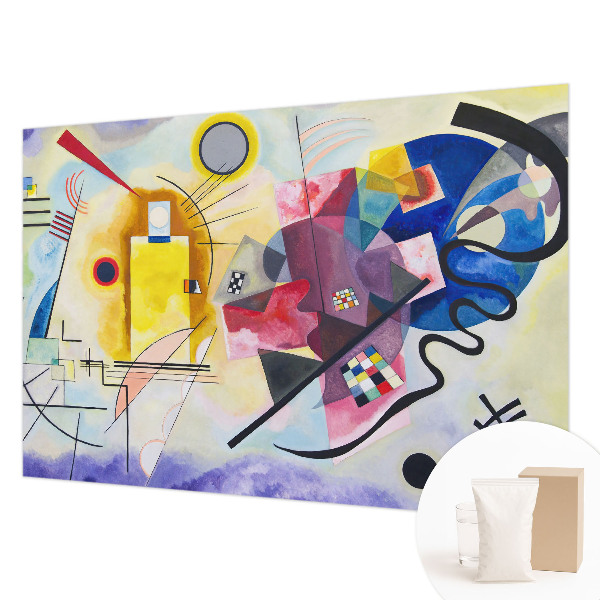 Papel mural con patrón decorativo con un diseño de abstracción colorida