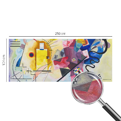 Papel mural con patrón decorativo con un diseño de abstracción colorida