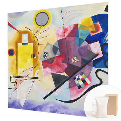 Papel mural con patrón decorativo con un diseño de abstracción colorida