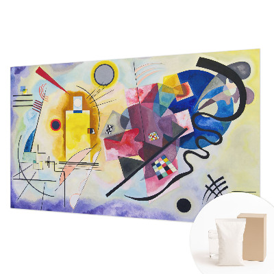 Papel mural con patrón decorativo con un diseño de abstracción colorida