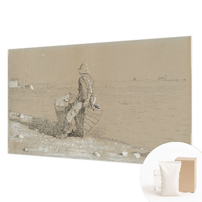 Mural decorativo con una escena nostálgica