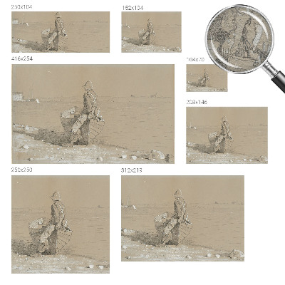 Mural decorativo con una escena nostálgica