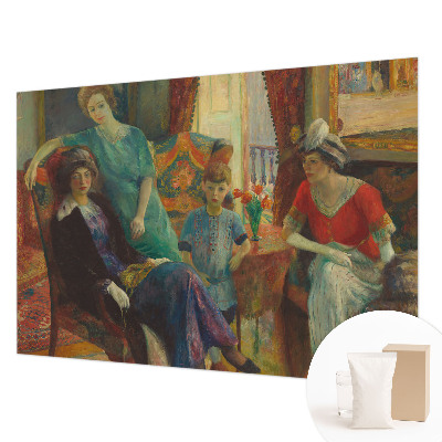 Papel mural con patrón decorativo con un diseño de elegancia clásica