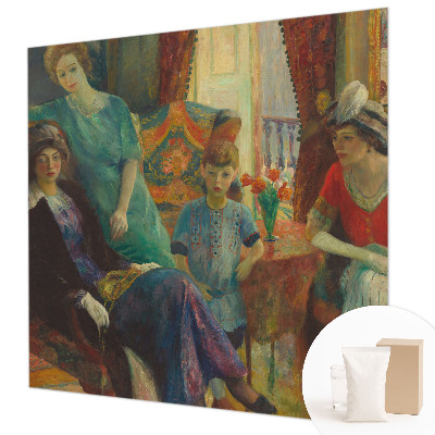 Papel mural con patrón decorativo con un diseño de elegancia clásica
