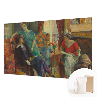 Papel mural con patrón decorativo con un diseño de elegancia clásica