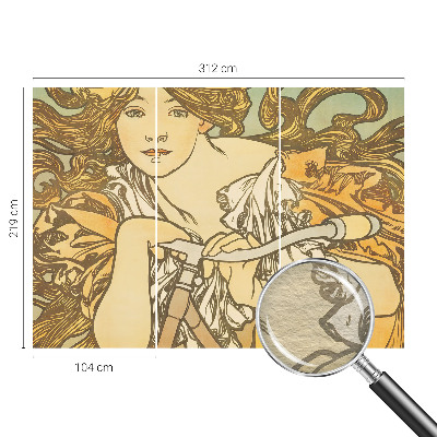 Mural de pared con estampado hermoso con motivo de elegancia primaveral para decorar interiores