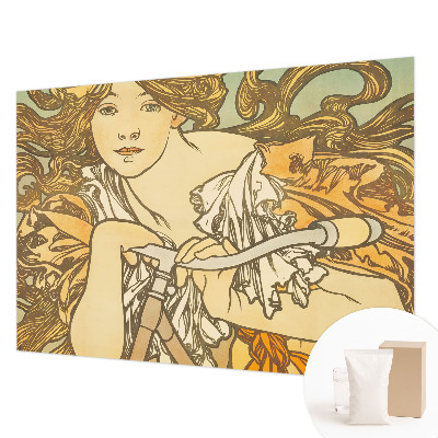 Mural de pared con estampado hermoso con motivo de elegancia primaveral para decorar interiores