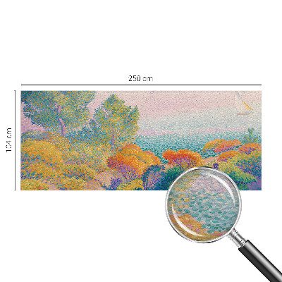 Mural de pared con estampado hermoso con un paisaje costero