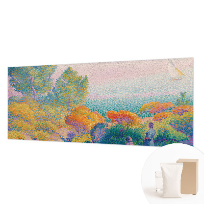 Mural de pared con estampado hermoso con un paisaje costero