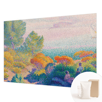 Mural de pared con estampado hermoso con un paisaje costero