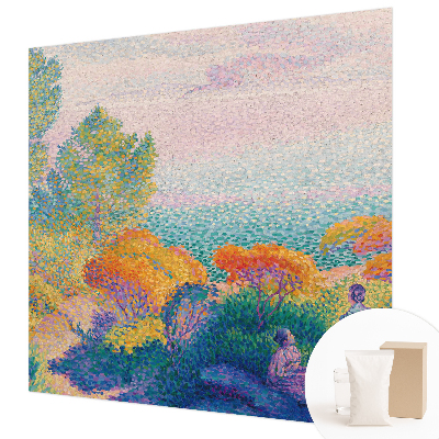 Mural de pared con estampado hermoso con un paisaje costero