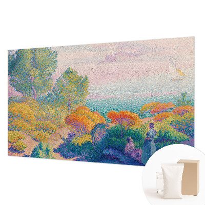 Mural de pared con estampado hermoso con un paisaje costero