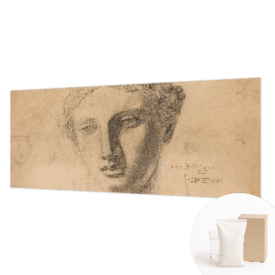Papel mural con patrón decorativo con motivo de retrato femenino