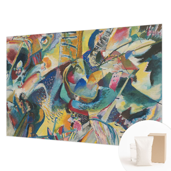 Mural de pared con estampado hermoso con un diseño abstracto colorido