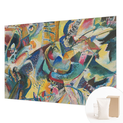Mural de pared con estampado hermoso con un diseño abstracto colorido