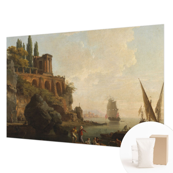 Fotomural decorativo para cabecero de cama con paisaje marino
