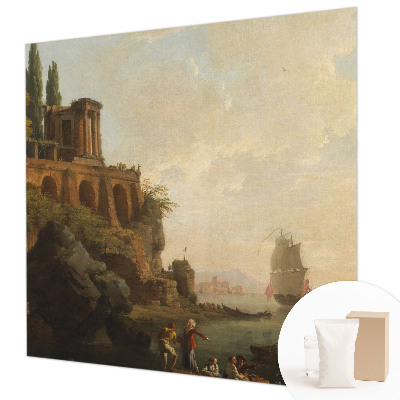 Fotomural decorativo para cabecero de cama con paisaje marino
