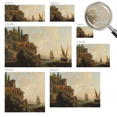 Fotomural decorativo para cabecero de cama con paisaje marino