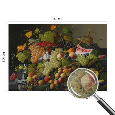 Papel mural con patrón decorativo con motivo de composición de la fruta
