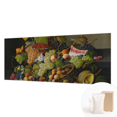 Papel mural con patrón decorativo con motivo de composición de la fruta