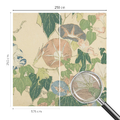 Mural de pared con estampado hermoso con un diseño de elegancia floral