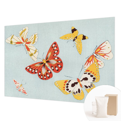 Mural de pared con estampado hermoso con un diseño de mariposas artísticas