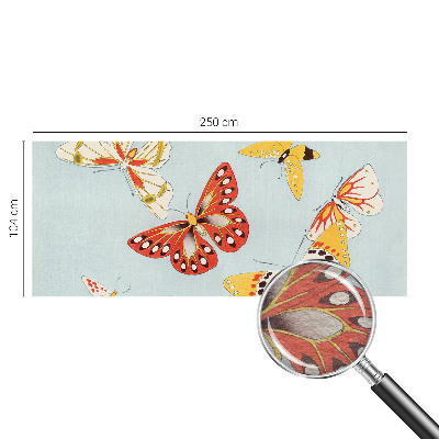 Mural de pared con estampado hermoso con un diseño de mariposas artísticas
