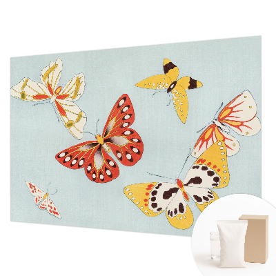 Mural de pared con estampado hermoso con un diseño de mariposas artísticas
