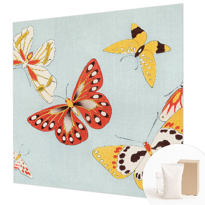 Mural de pared con estampado hermoso con un diseño de mariposas artísticas