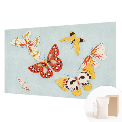 Mural de pared con estampado hermoso con un diseño de mariposas artísticas