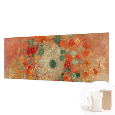 Papel mural con patrón decorativo con diseño de flores abstractas