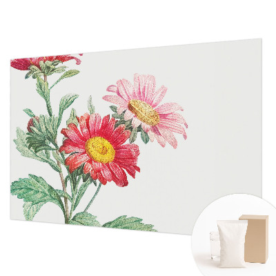 Fotomural decorativo para cabecero de cama con flores delicadas