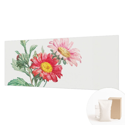 Fotomural decorativo para cabecero de cama con flores delicadas