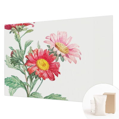 Fotomural decorativo para cabecero de cama con flores delicadas