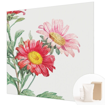 Fotomural decorativo para cabecero de cama con flores delicadas