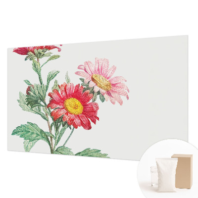 Fotomural decorativo para cabecero de cama con flores delicadas