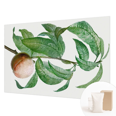 Papel mural texturado decorativo en acabado color melocotón maduro