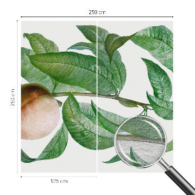 Papel mural texturado decorativo en acabado color melocotón maduro