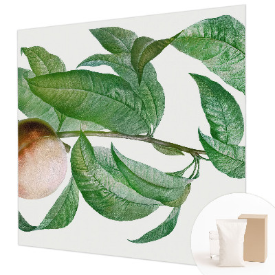 Papel mural texturado decorativo en acabado color melocotón maduro