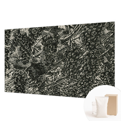 Papel mural texturado decorativo con estampado de uvas