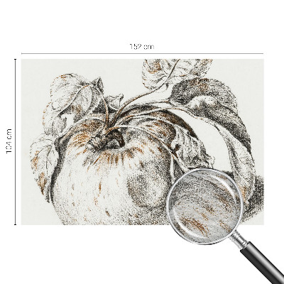 Papel mural texturado decorativo con estampado de hojas de manzano